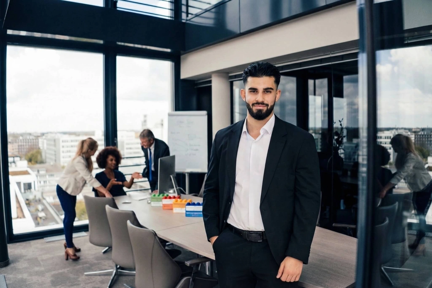 Mikail im Office